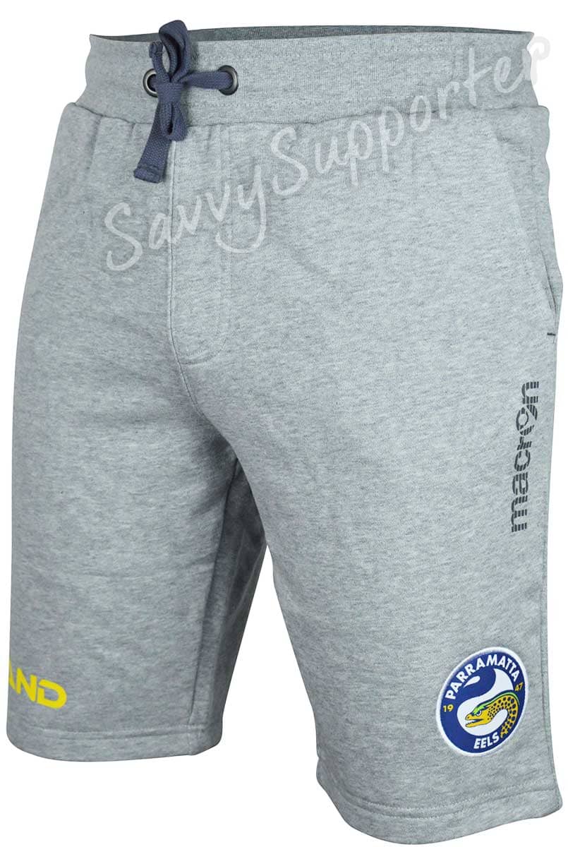 Parramatta Eels 2023 NRL Mens Grey Training Fleece Shorts