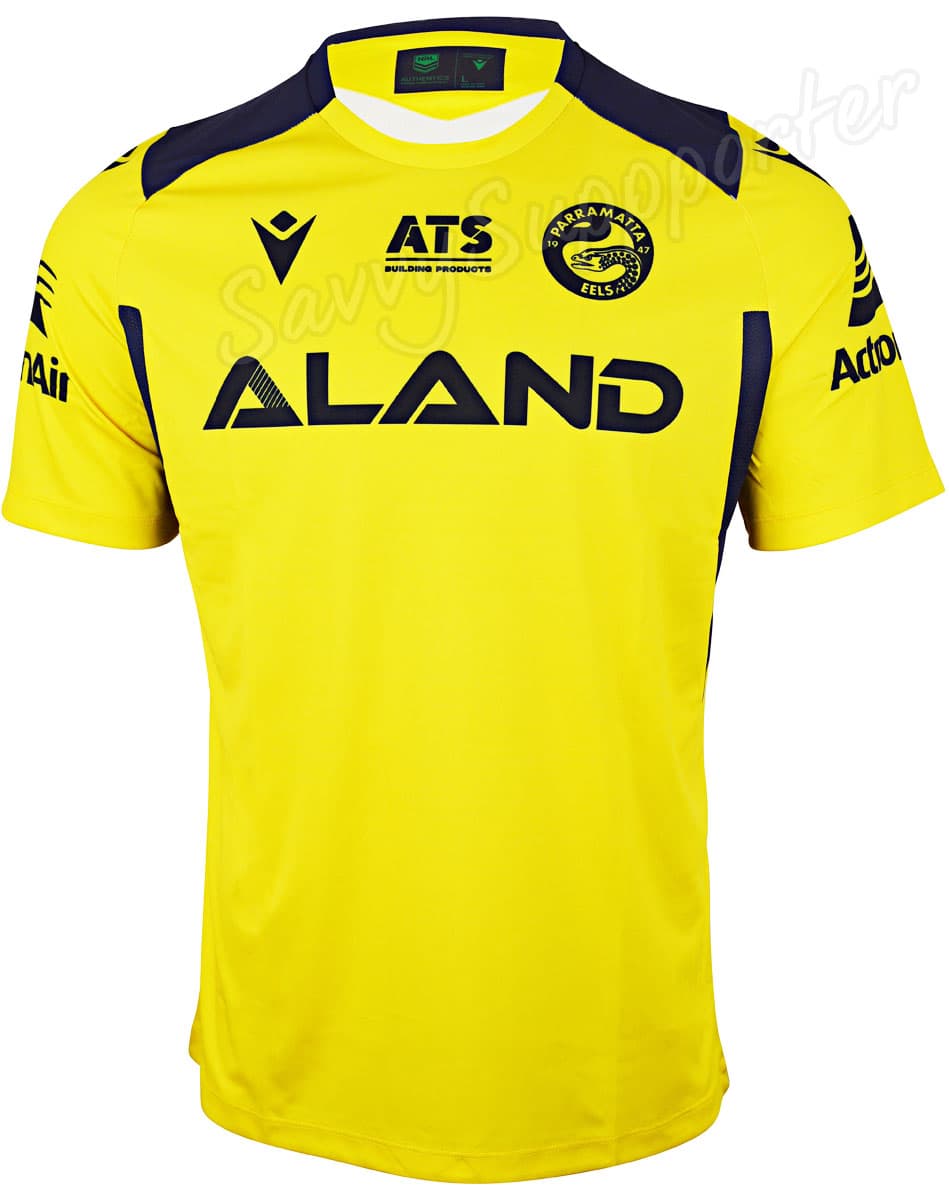 Parramatta Eels 2024 NRL Mens Yellow Training Shirt