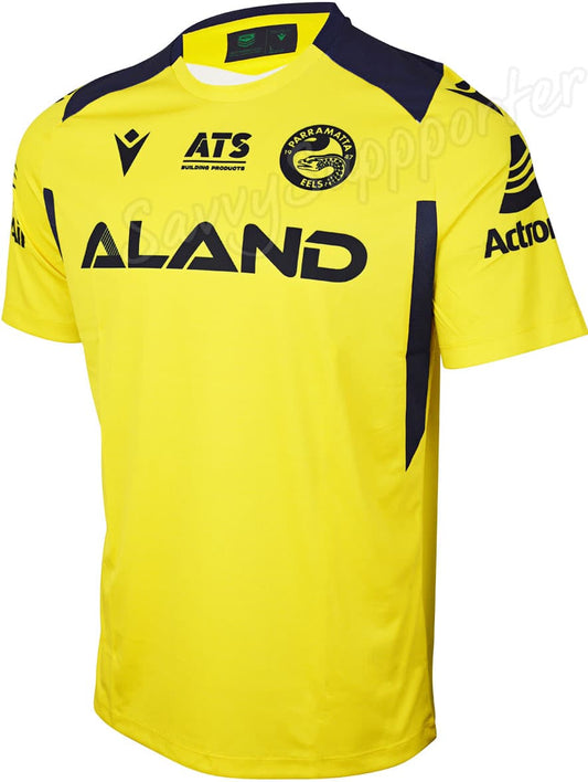 Parramatta Eels 2024 NRL Mens Yellow Training Shirt