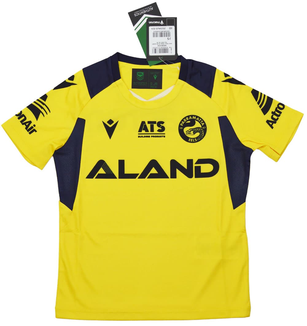 Parramatta Eels 2024 NRL Kids Yellow Training Shirt