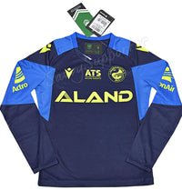 Parramatta Eels 2024 NRL Kids Long Sleeve Navy Training Shirt