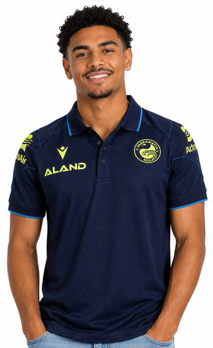 Parramatta Eels NRL Mens Navy Polo Shirt