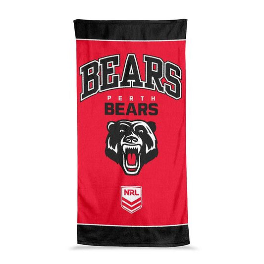 Perth Bears NRL Jumbo Beach Towel