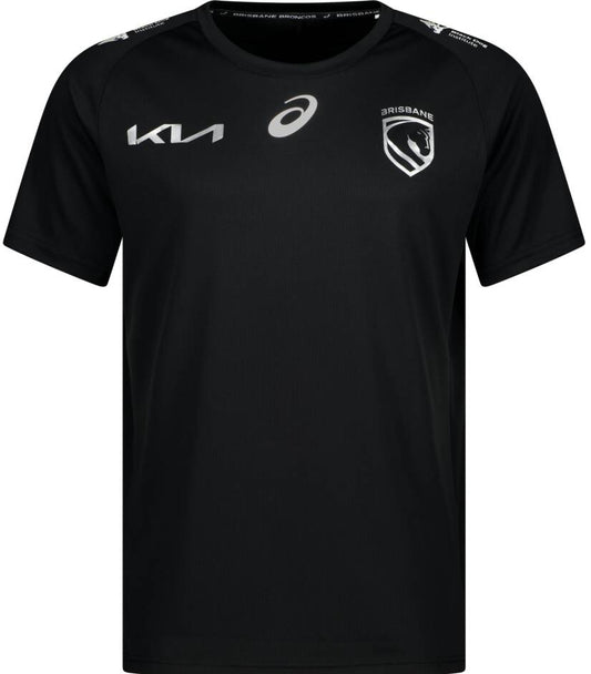 Brisbane Broncos 2026 NRL Mens Black Dog Institute Charity Run Out Tee