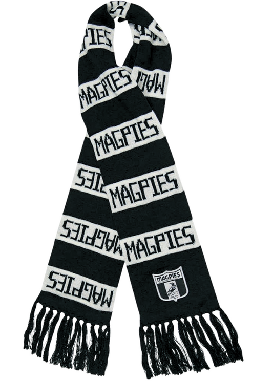 Collingwood Magpies 2026 AFL Mens Heritage Bar Scarf