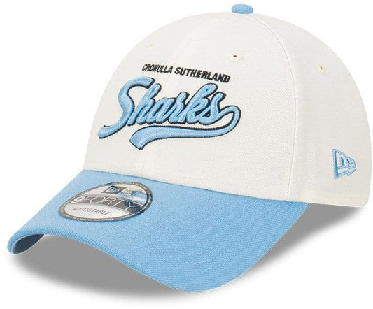 Cronulla Sharks New Era 2Tone Script 9FORTY Snapback Cap