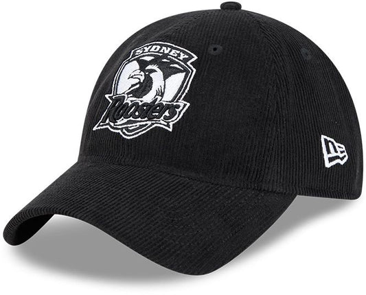 Sydney Roosters 2026 NRL Black / White Corduroy 9Twenty Cap