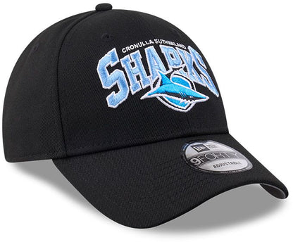Cronulla Sharks 2026 NRL 9Forty Logo Arch Cap