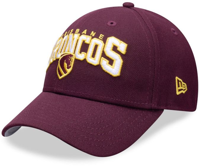 Brisbane Broncos 2026 NRL 9Forty New Era Logo Arch Cap