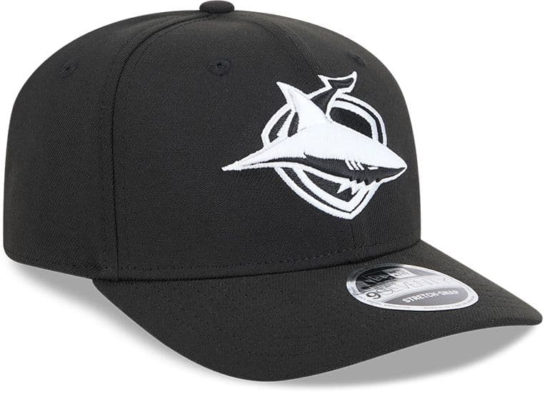 Cronulla Sharks 2025 NRL New Era Black White 9Seventy Cap