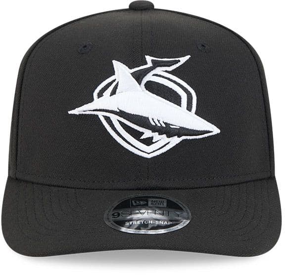 Cronulla Sharks 2025 NRL New Era Black White 9Seventy Cap