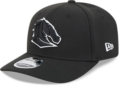 Brisbane Broncos 2025 NRL New Era Black White 9Seventy Cap