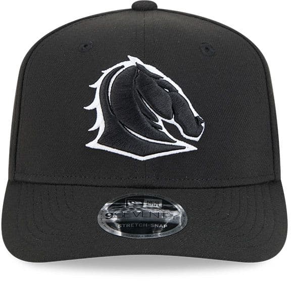 Brisbane Broncos 2025 NRL New Era Black White 9Seventy Cap