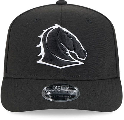 Brisbane Broncos 2025 NRL New Era Black White 9Seventy Cap