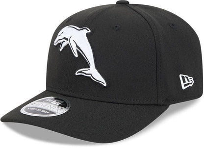 Dolphins 2025 NRL New Era Black White 9Seventy Cap