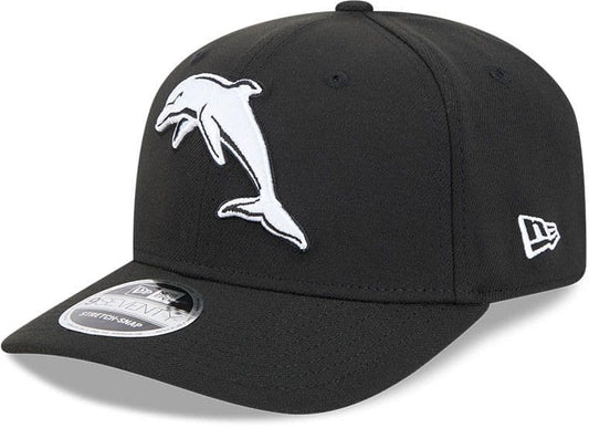Dolphins 2025 NRL New Era Black White 9Seventy Cap