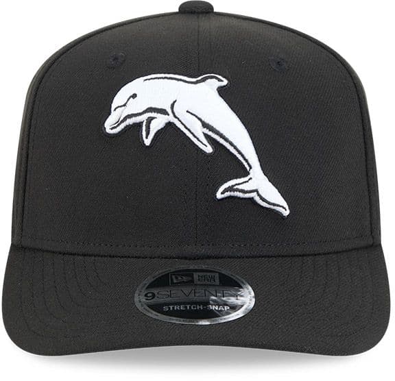 Dolphins 2025 NRL New Era Black White 9Seventy Cap