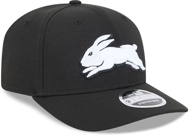 South Sydney Rabbitohs 2025 New Era Black White 9Seventy Cap