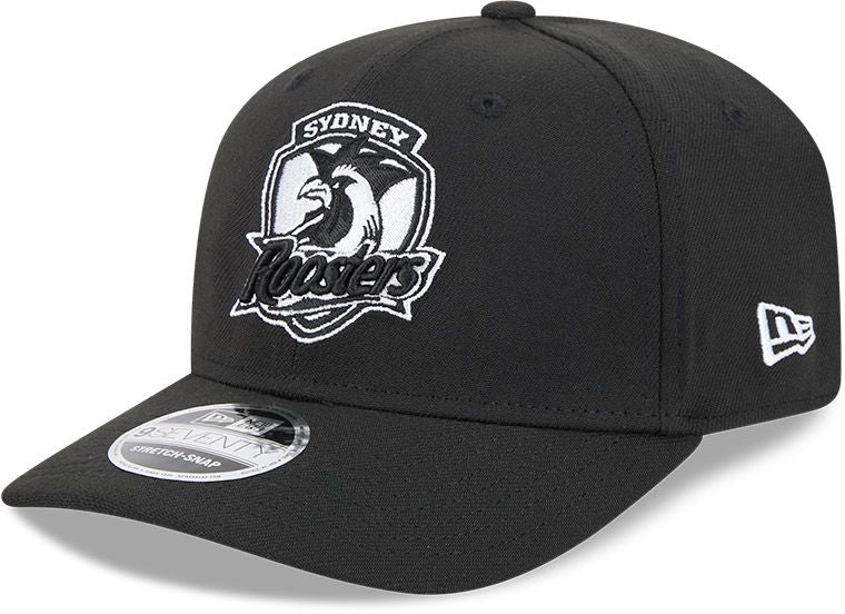 Sydney Roosters 2026 New Era Black White 9Seventy Cap