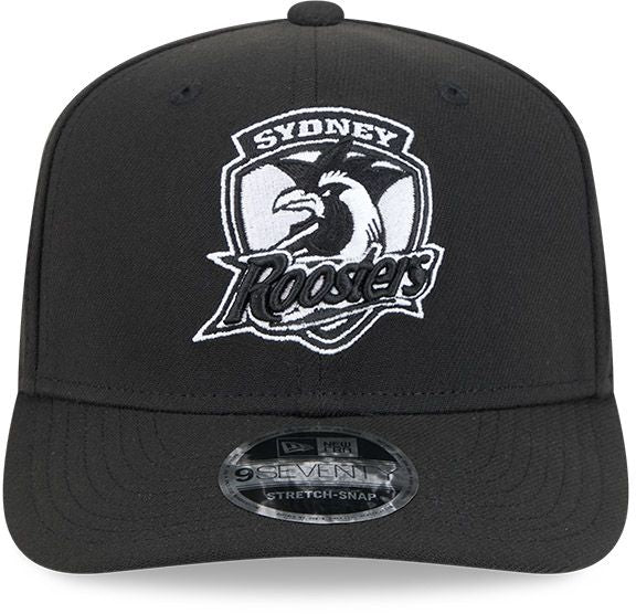 Sydney Roosters 2026 New Era Black White 9Seventy Cap