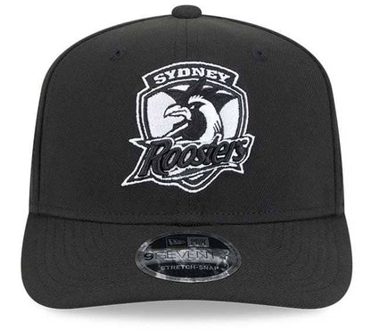 Sydney Roosters 2025 NRL New Era Black White 9Seventy Cap