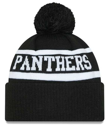 Penrith Panthers 2025 NRL New Era Black White Knit Beanie