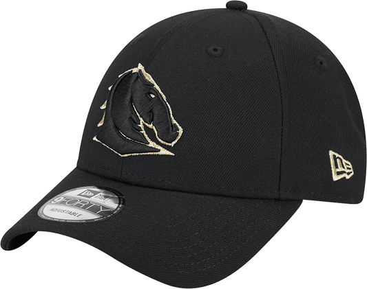 Brisbane Broncos 2025 NRL New Era Gold 9Forty Snap Cap