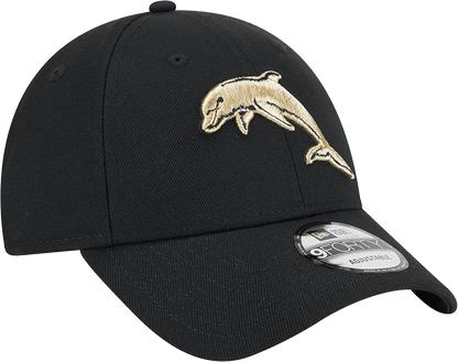 Dolphins 2025 NRL New Era Gold 9Forty Snap Cap