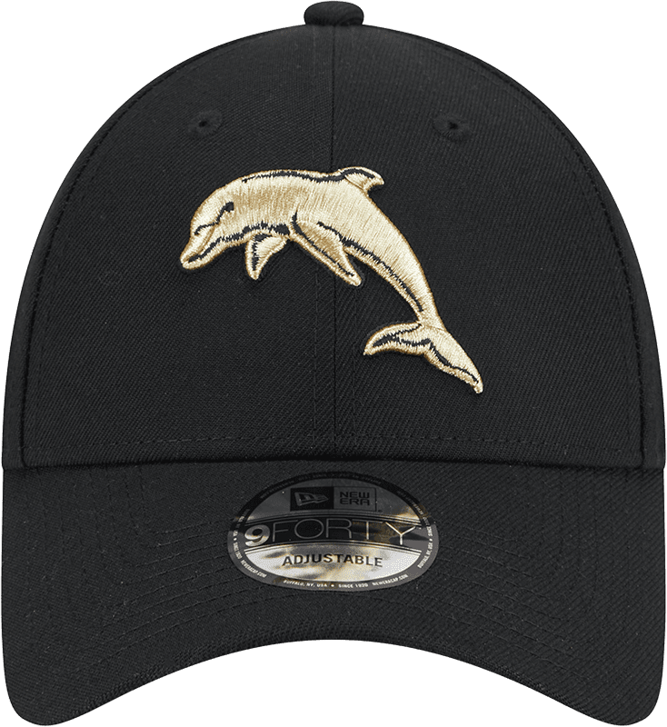 Dolphins 2025 NRL New Era Gold 9Forty Snap Cap