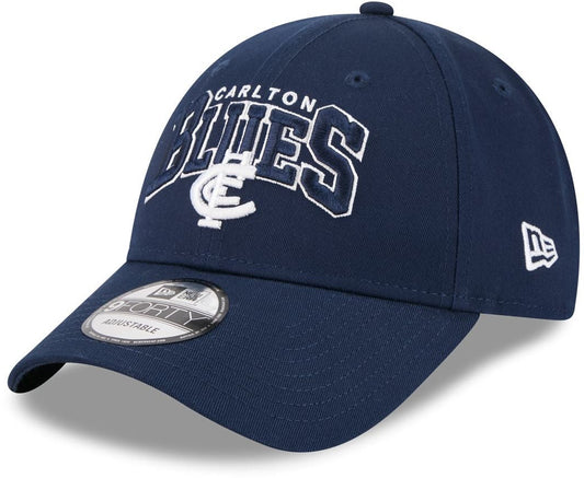 Carlton Blues 2026 AFL 9Forty New Era Logo Arch Cap
