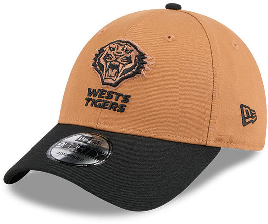 Wests Tigers 2026 NRL 9Forty New Era Two Tone Brown Cap
