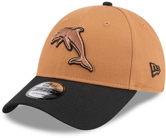 Dolphins 2026 NRL 9Forty New Era Two Tone Brown Cap