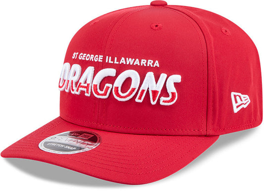 St George Dragons 2026 NRL 9Forty New Era Split Script Cap