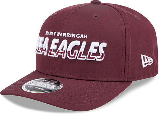 Manly Sea Eagles 2026 NRL 9Forty New Era Split Script Cap