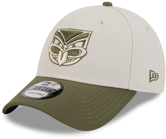 New Zealand Warriors 2026 NRL Adults Olive 9Forty New Era Cap