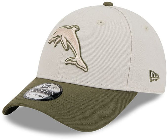 Dolphins 2026 NRL Adults Olive 9Forty New Era Cap