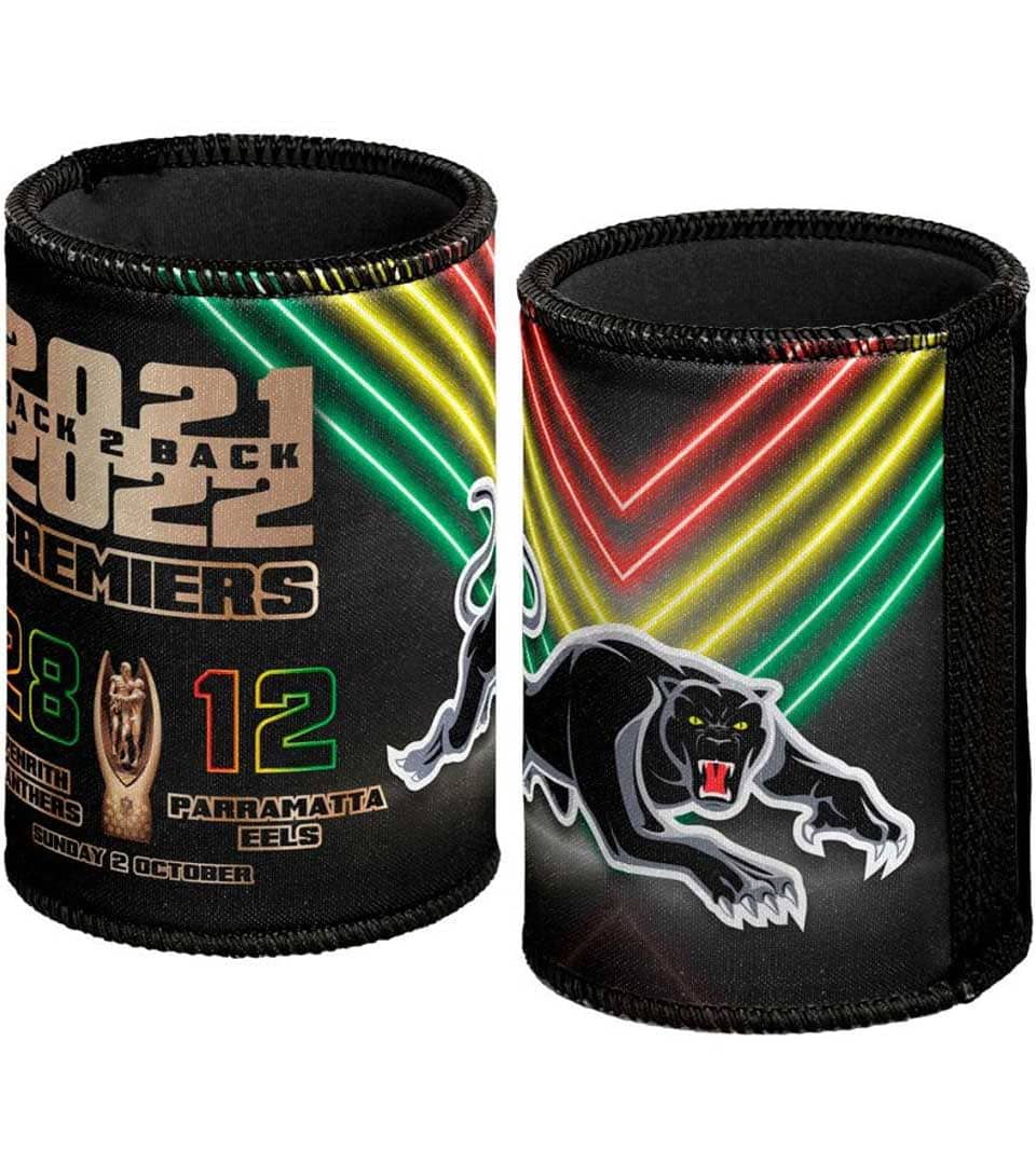 Penrith Panthers 2022 NRL Premiers Back to Back P1 Can Cooler