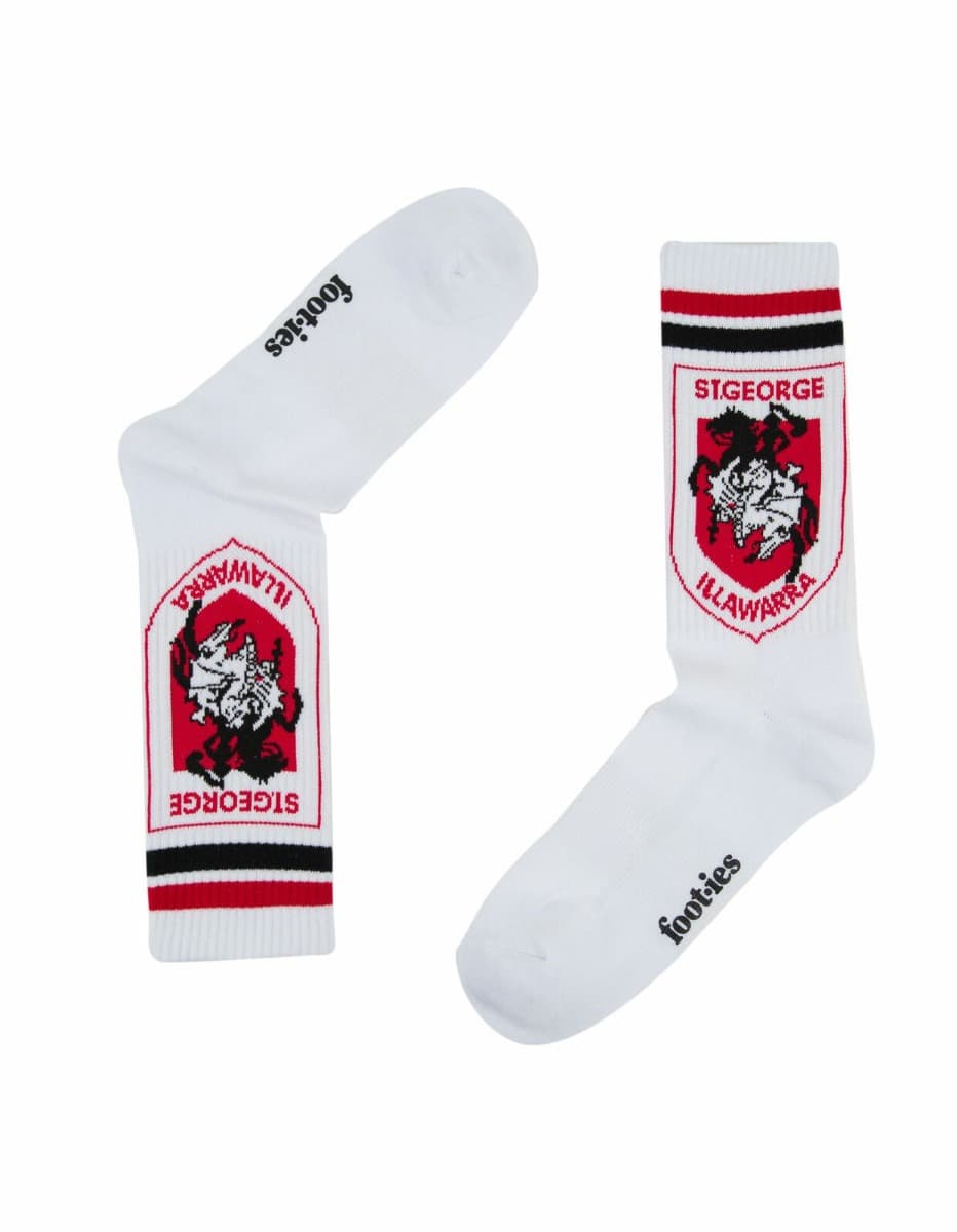 St George Dragons NRL Logos Sneaker Socks 2 Pack