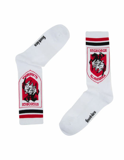 St George Dragons NRL Logos Sneaker Socks 2 Pack