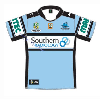 Cronulla Sharks 2016 NRL Premiers Home Jersey Mens, Ladies and Kids
