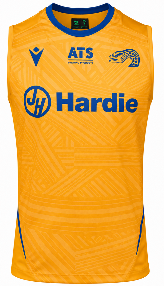 Parramatta Eels 2026 NRL Mens Yellow Staff Training Singlet