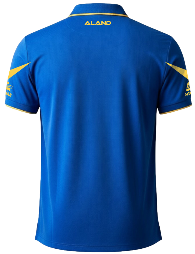 Parramatta Eels 2026 NRL Mens Royal Travel Polo Shirt