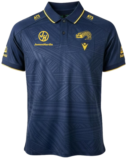 Parramatta Eels 2026 NRL Mens Navy Travel Polo Shirt