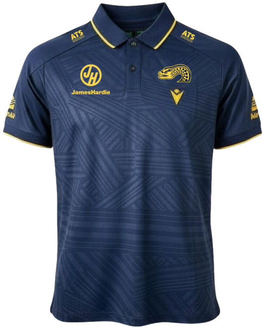 Parramatta Eels 2026 NRL Mens Navy Travel Polo Shirt