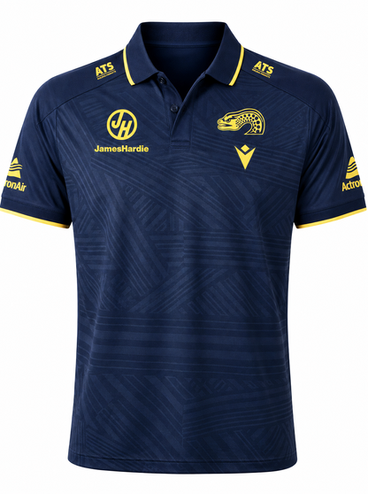 Parramatta Eels 2026 NRL Mens Navy Travel Polo Shirt