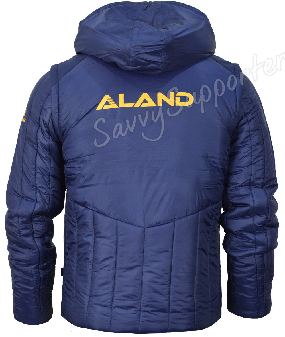 Parramatta Eels 2026 NRL Mens Padded Bomber Jacket with Detachable Sleeves
