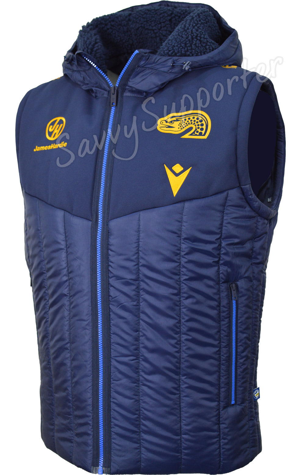 Parramatta Eels 2026 NRL Mens Padded Bomber Jacket with Detachable Sleeves