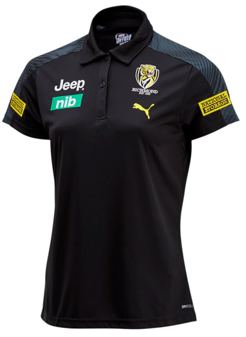 Richmond Tigers AFL Ladies Team Polo Shirt