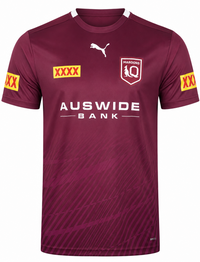 QLD Maroons State of Origin Mens Maroon Training Shirt