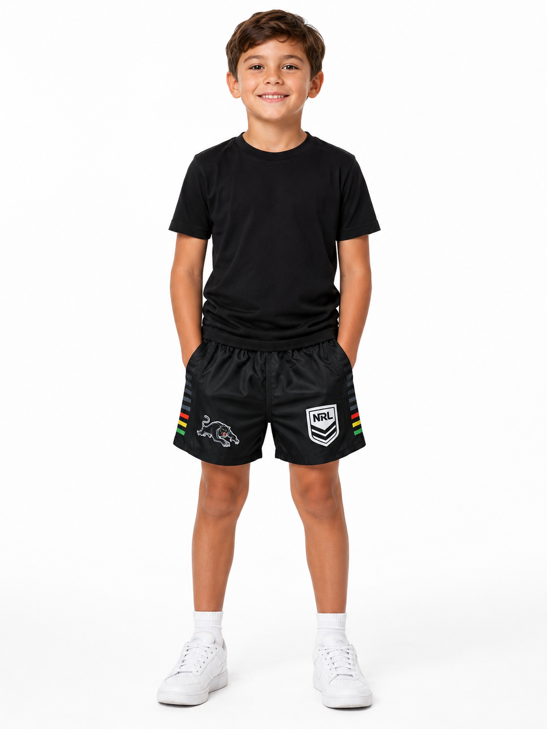 Penrith Panthers 2026 NRL Kids Supporter Footy Shorts